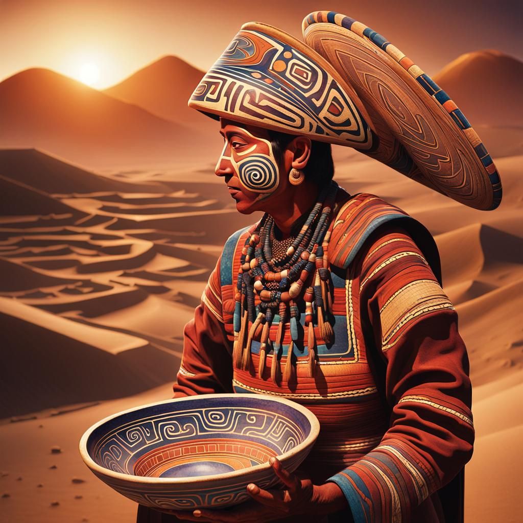 Nazca Ceramic Art of Ritual Performer