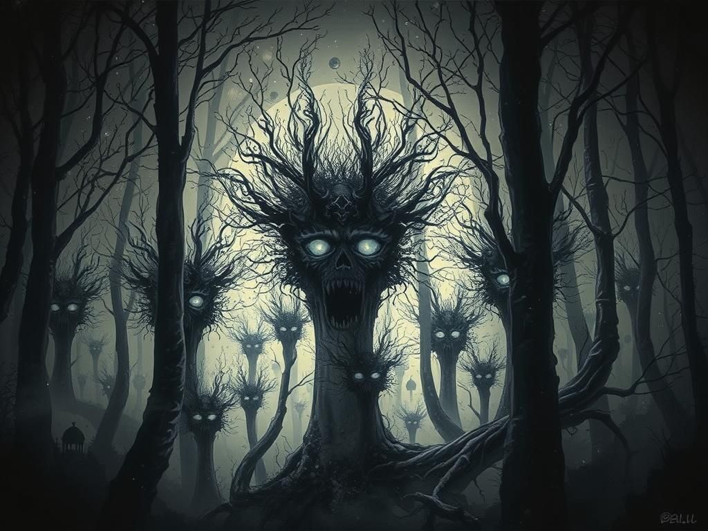 Gothic Dreamscape: Heaven and Hell Surreal Art