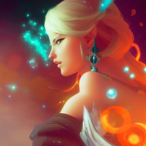 Rosalina Galaxy: Hyperdetailed Digital Art