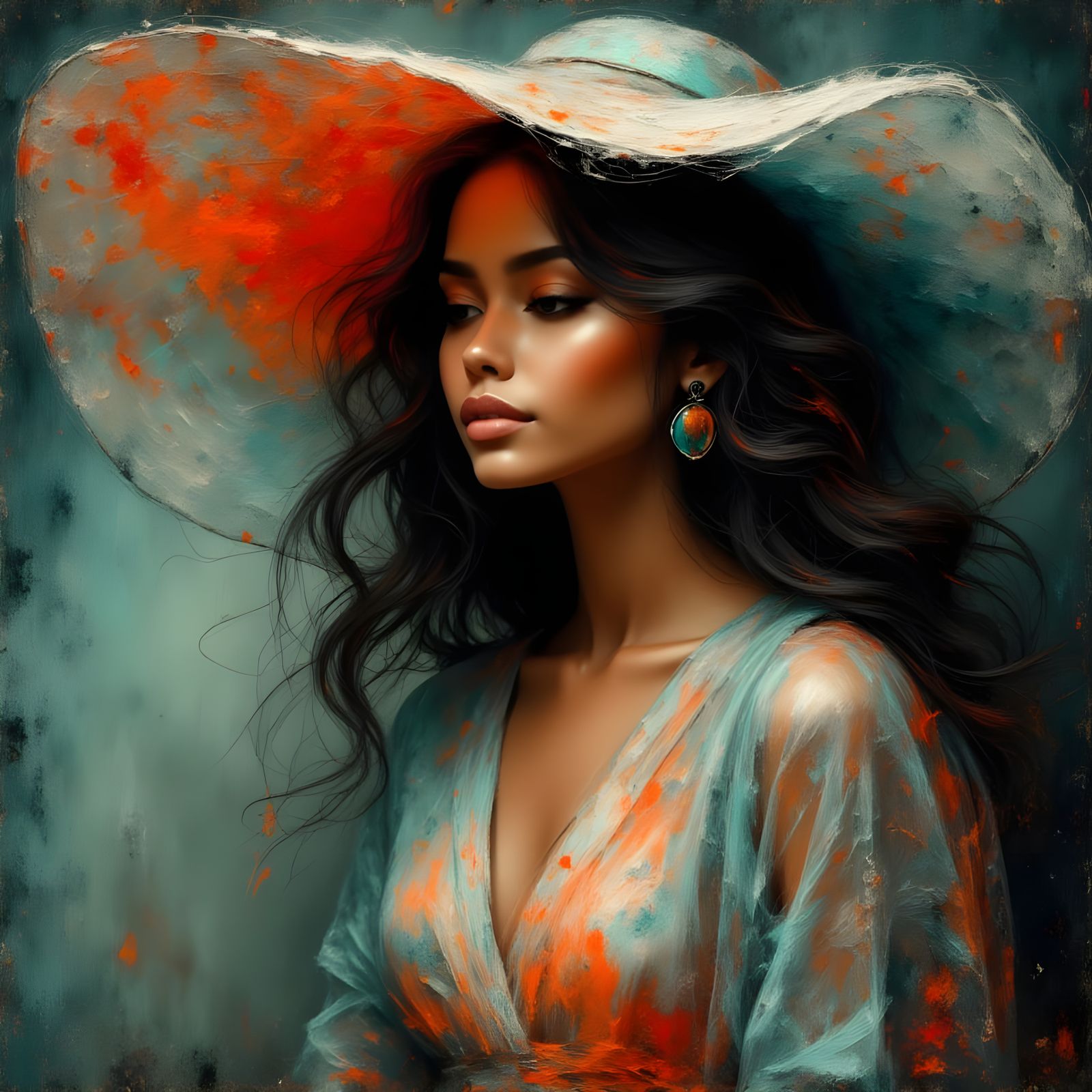 Elegant African Lady in Luxurious 1960s Fashion Photography