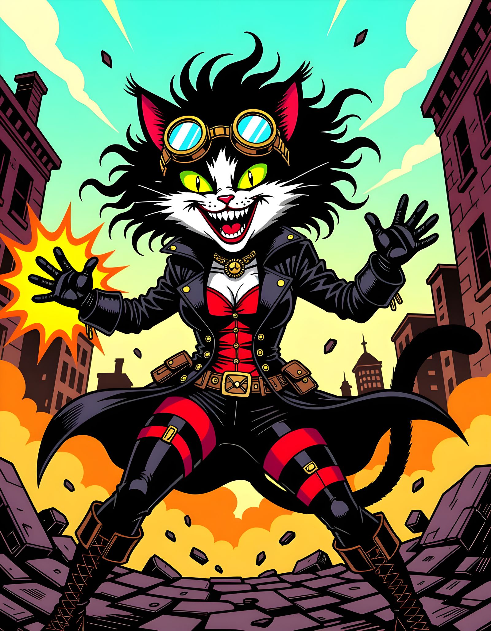 Made up Super Villian Cat