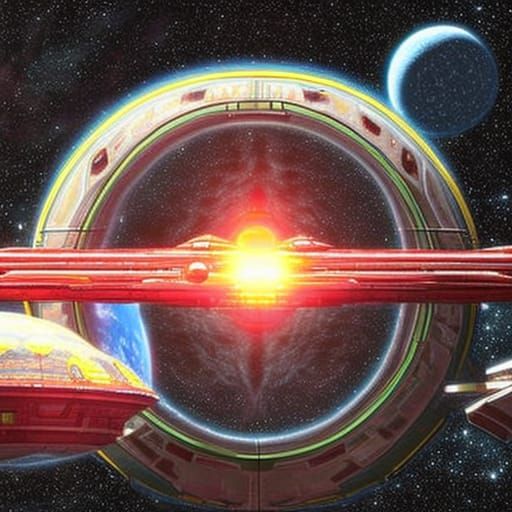 Alien Warship Gravitational Lensing Phenomenon