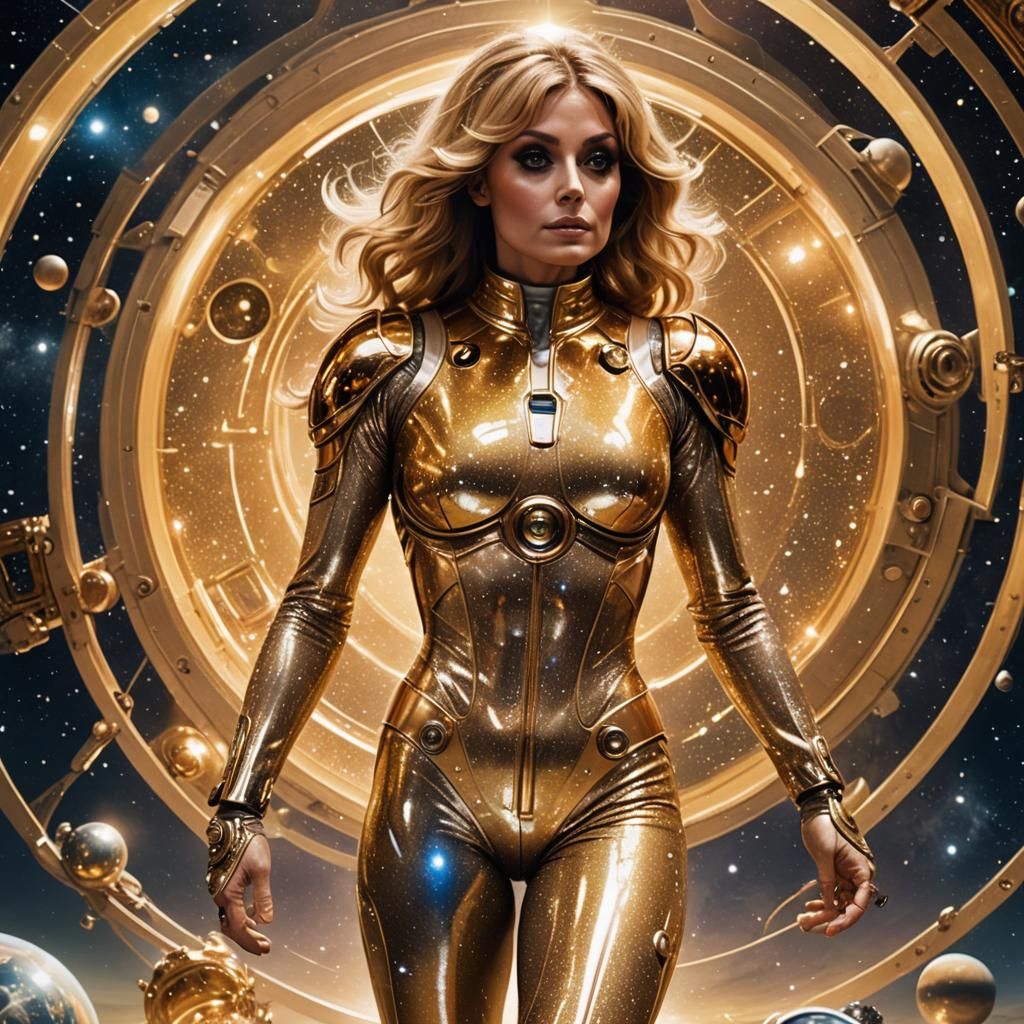 Solarpunk Space Opera: Hourglass Figure in Space
