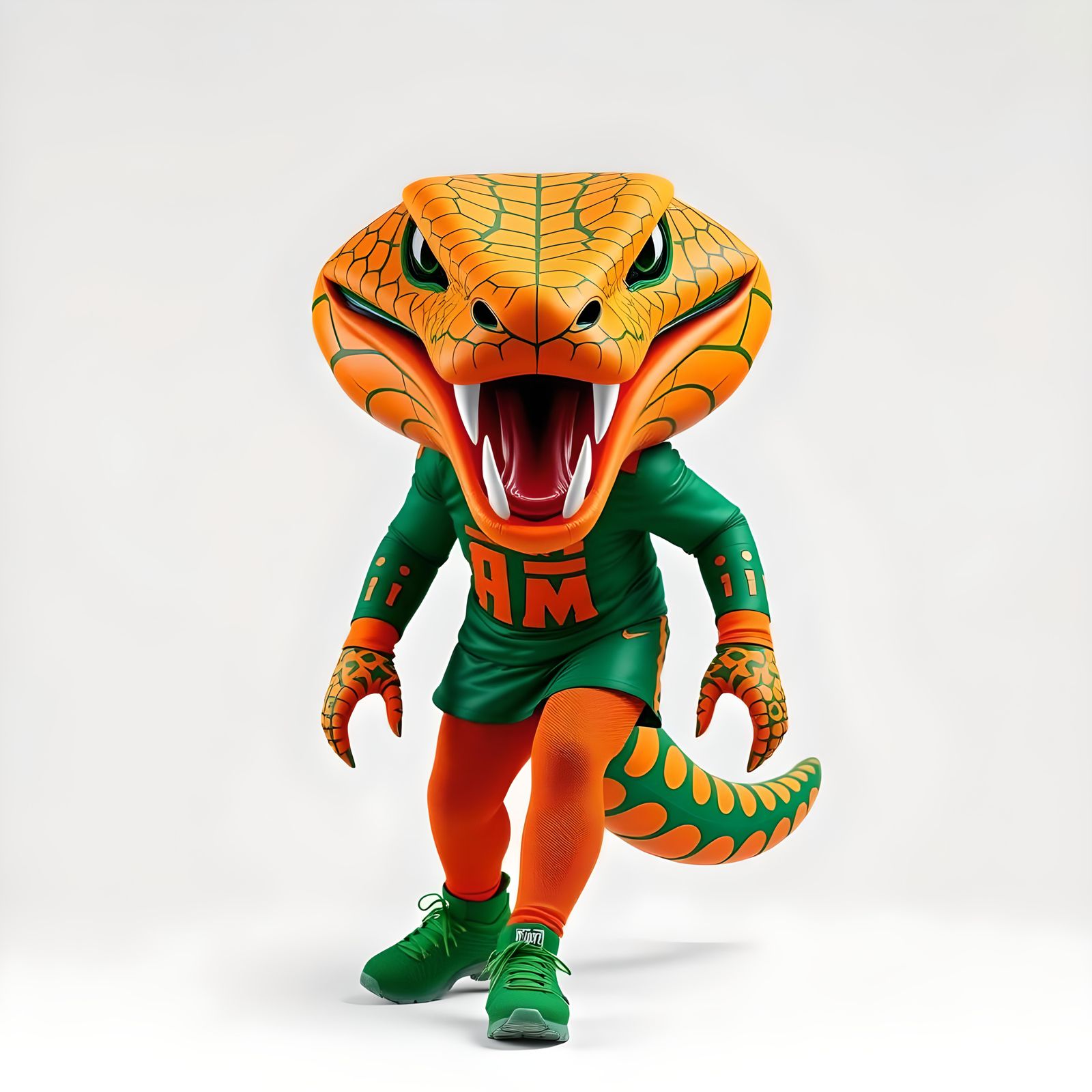 Florida A&M Rattlers Uniform with Rattlesnake Design
