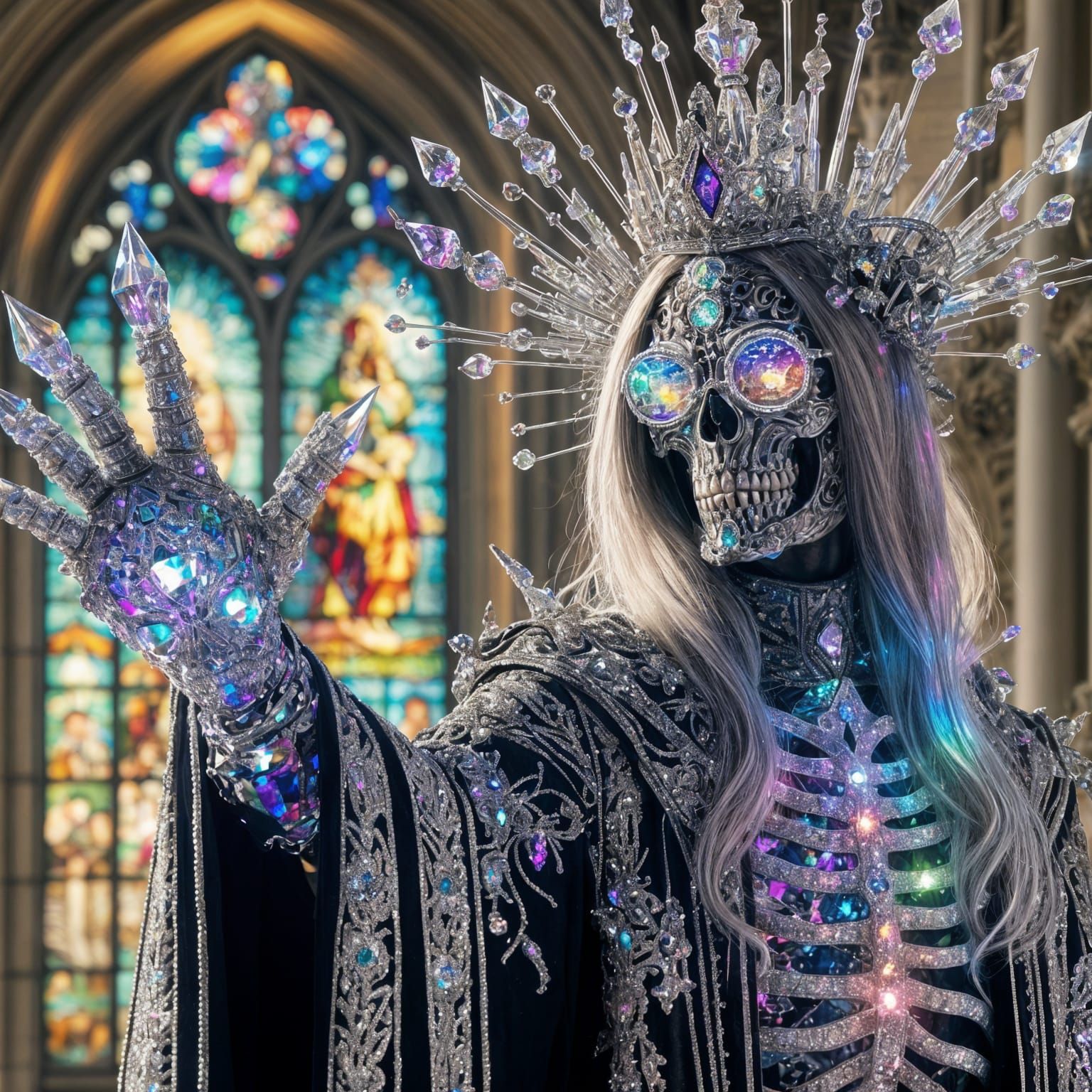 Mystic Zombie Ruler with Holographic Augmentation