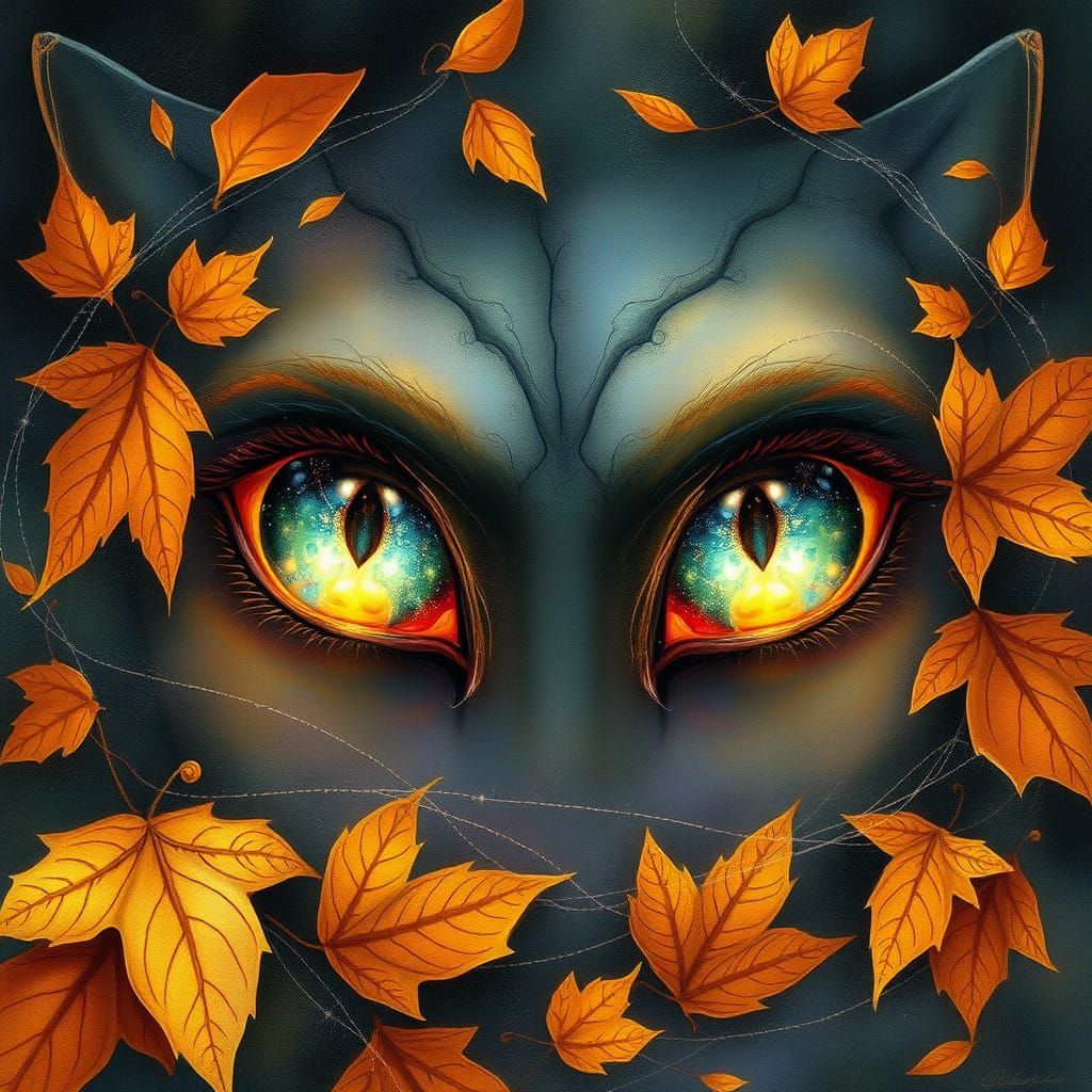 Whimsical Autumn Faerie Eyes