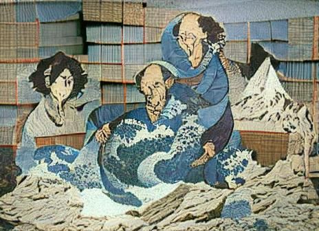 Great Wave off Kanagawa Inspired AI Art