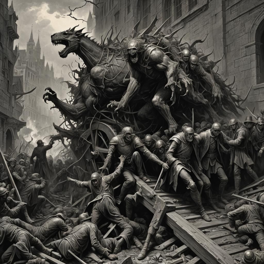 Horrific Pride Crash: Doré and Rutkowski Style