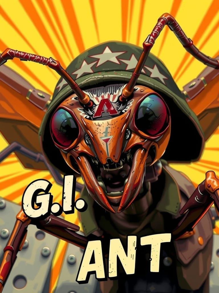 G.I. Ant: Action Scene in Video Game Style