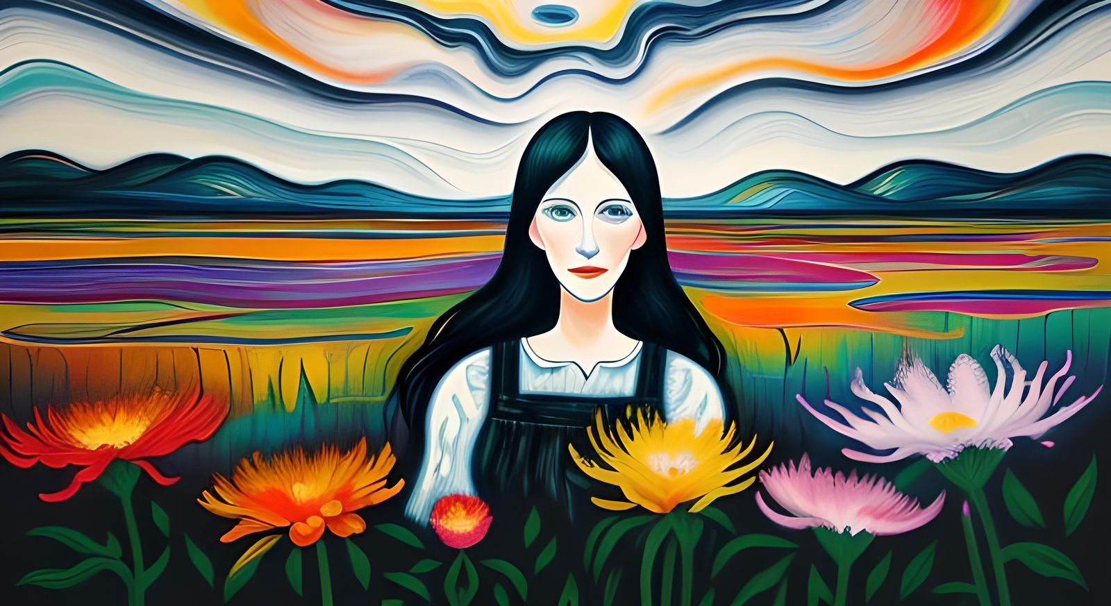 The Scream Meets Joy Division in a Garden