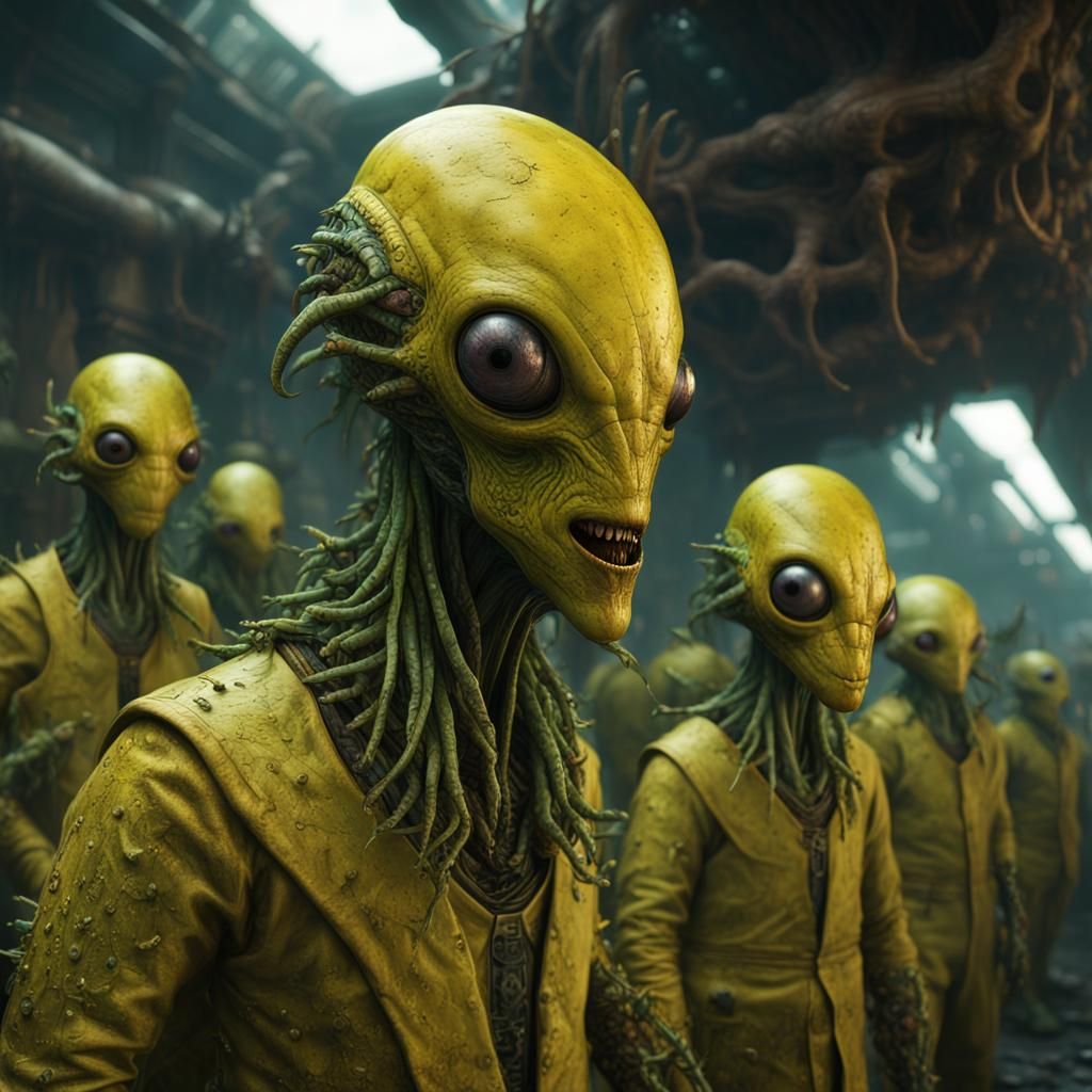 Guards: Squat Aliens with Poisonous Tongues