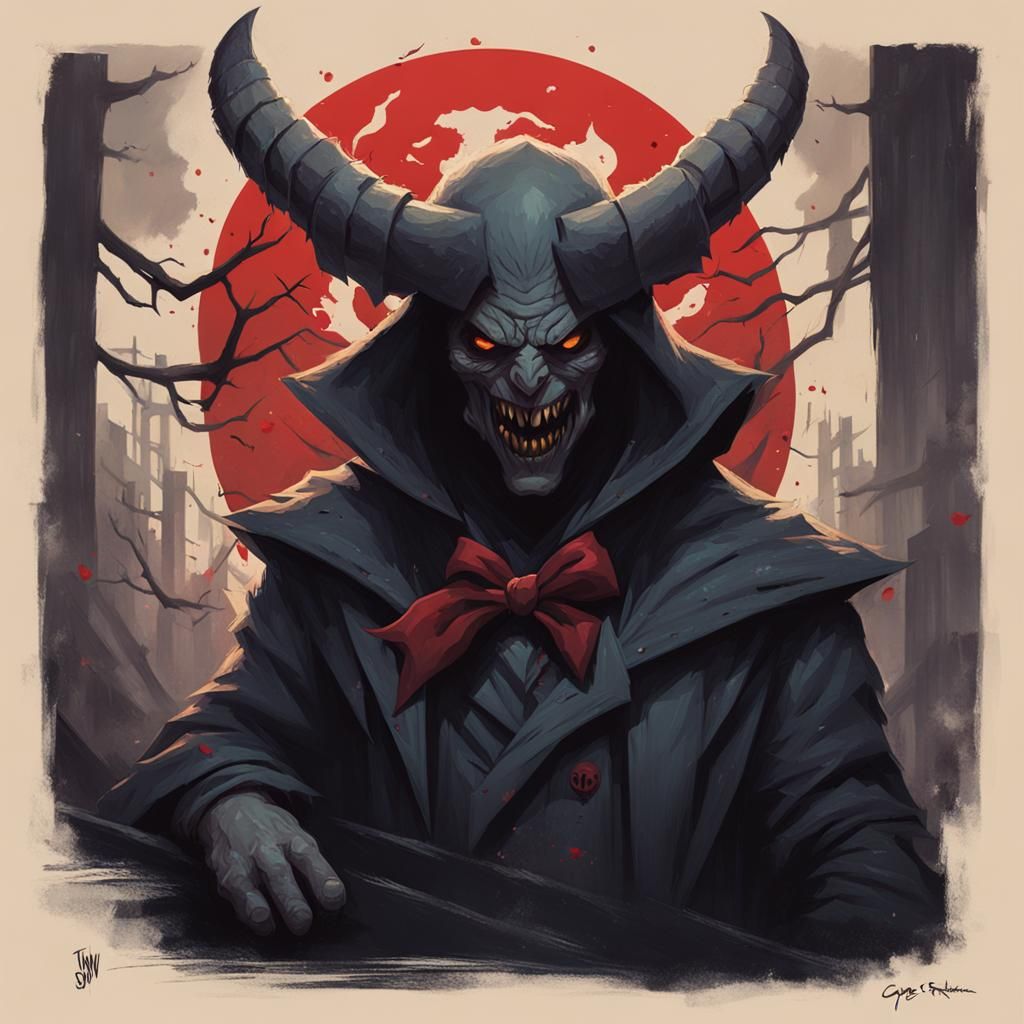 Sinister Figure in Dark Fantasy Style