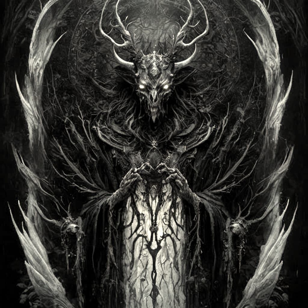 Dark Elf in Sinister Tribal Ink Artwork