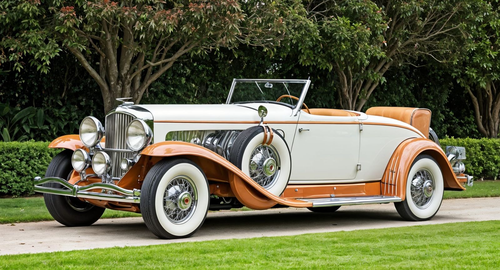 Duesenberg Sedanca de Ville by Pink Lake