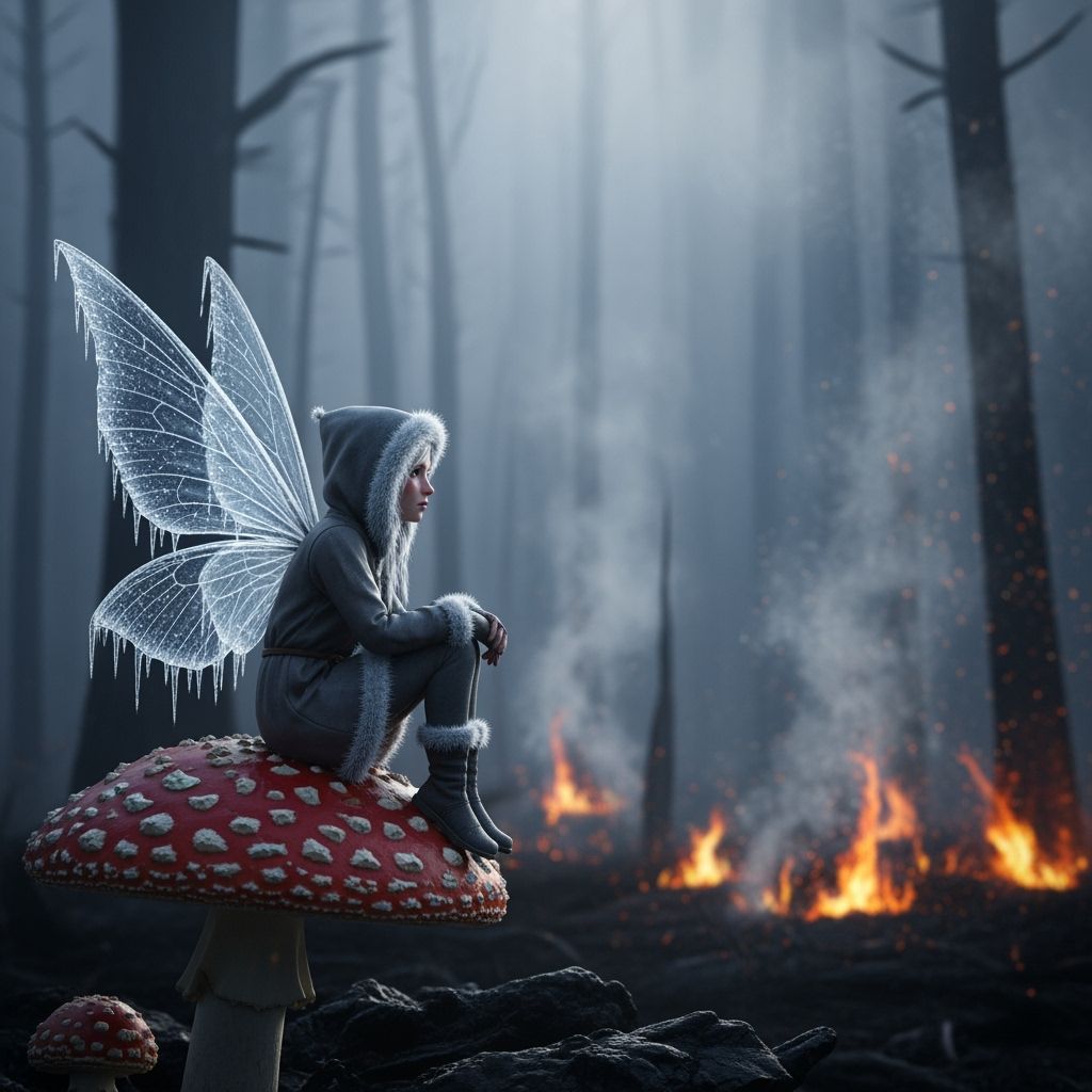 unconventional frozen fairy in summer heat