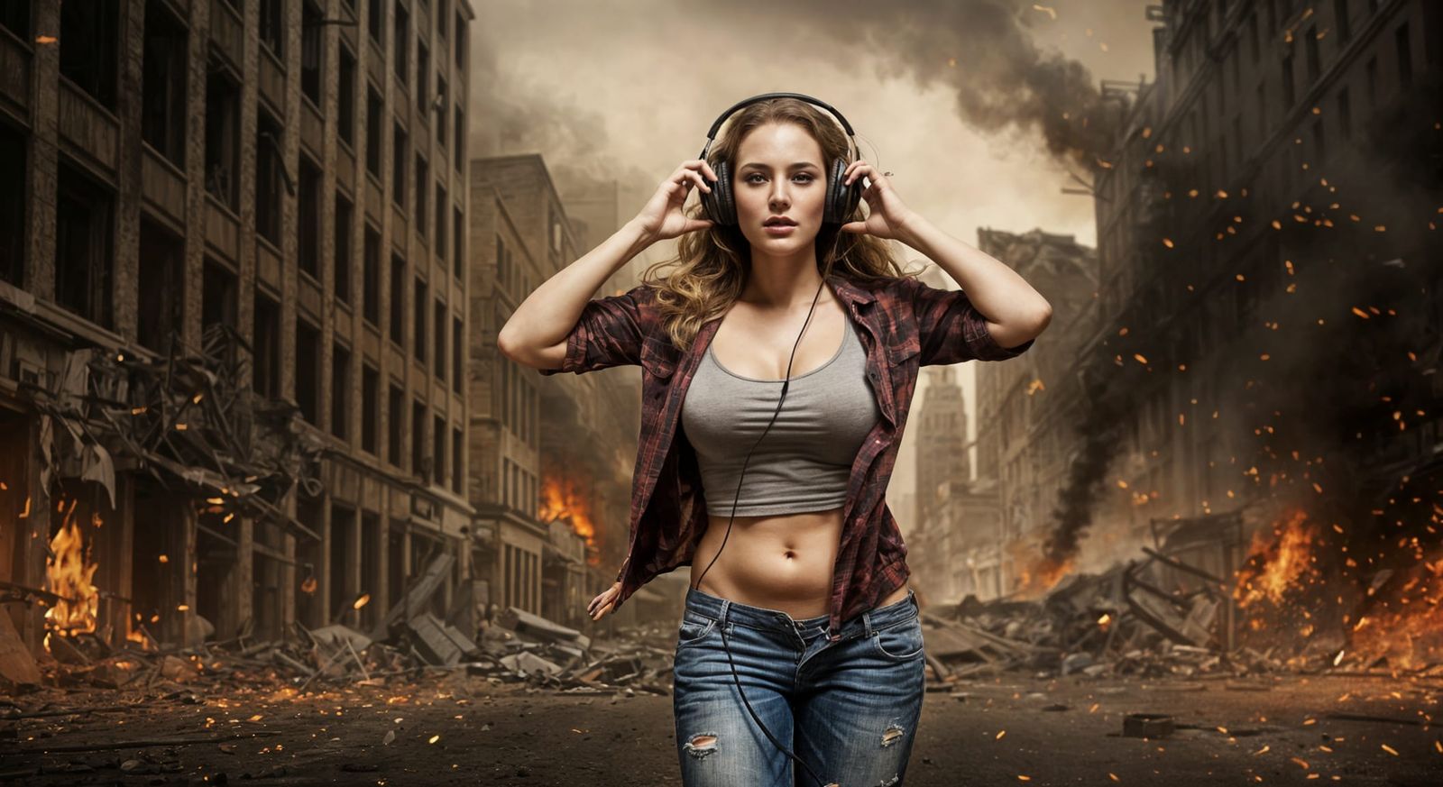 Bombshell Beauty Grooves Through Apocalypse