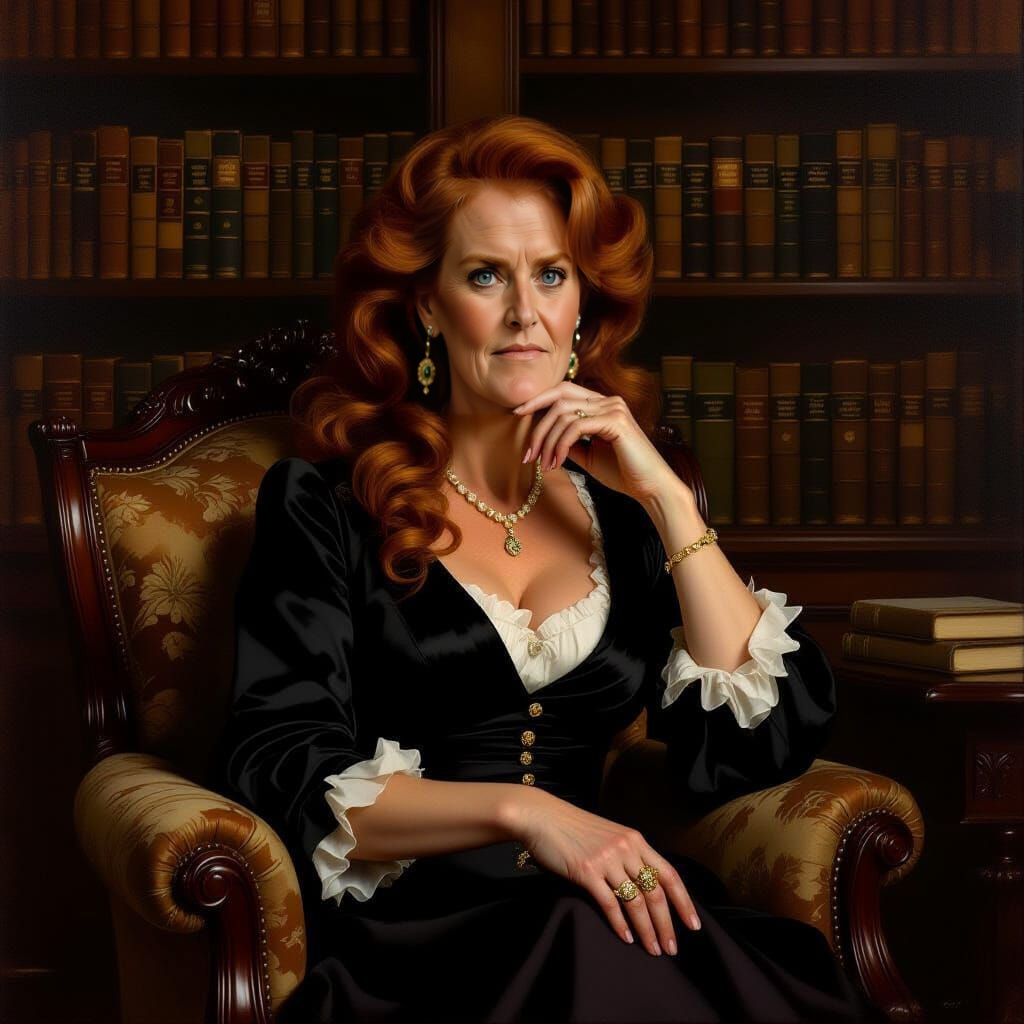 Sarah Ferguson Contemplating Decisions