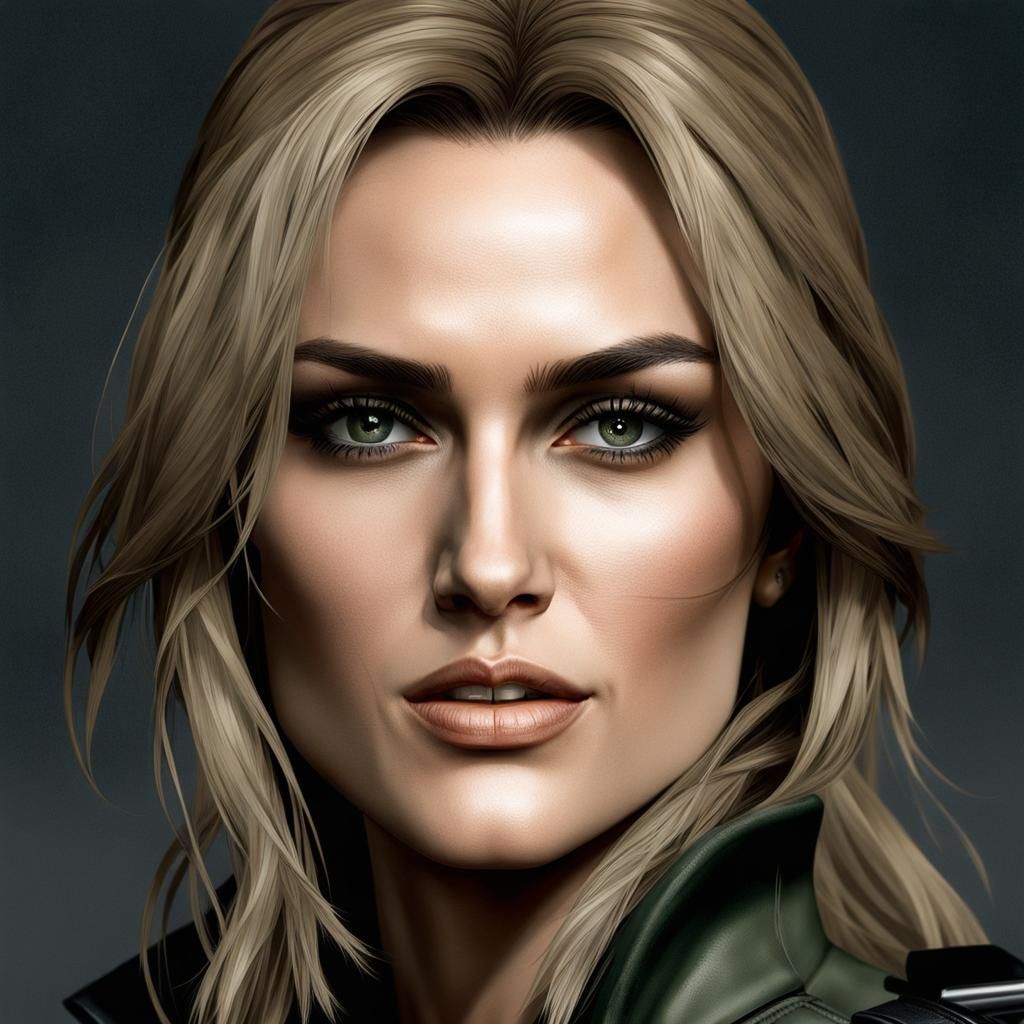 Keira Knightley as Sniper Wolf Digital Portrait
