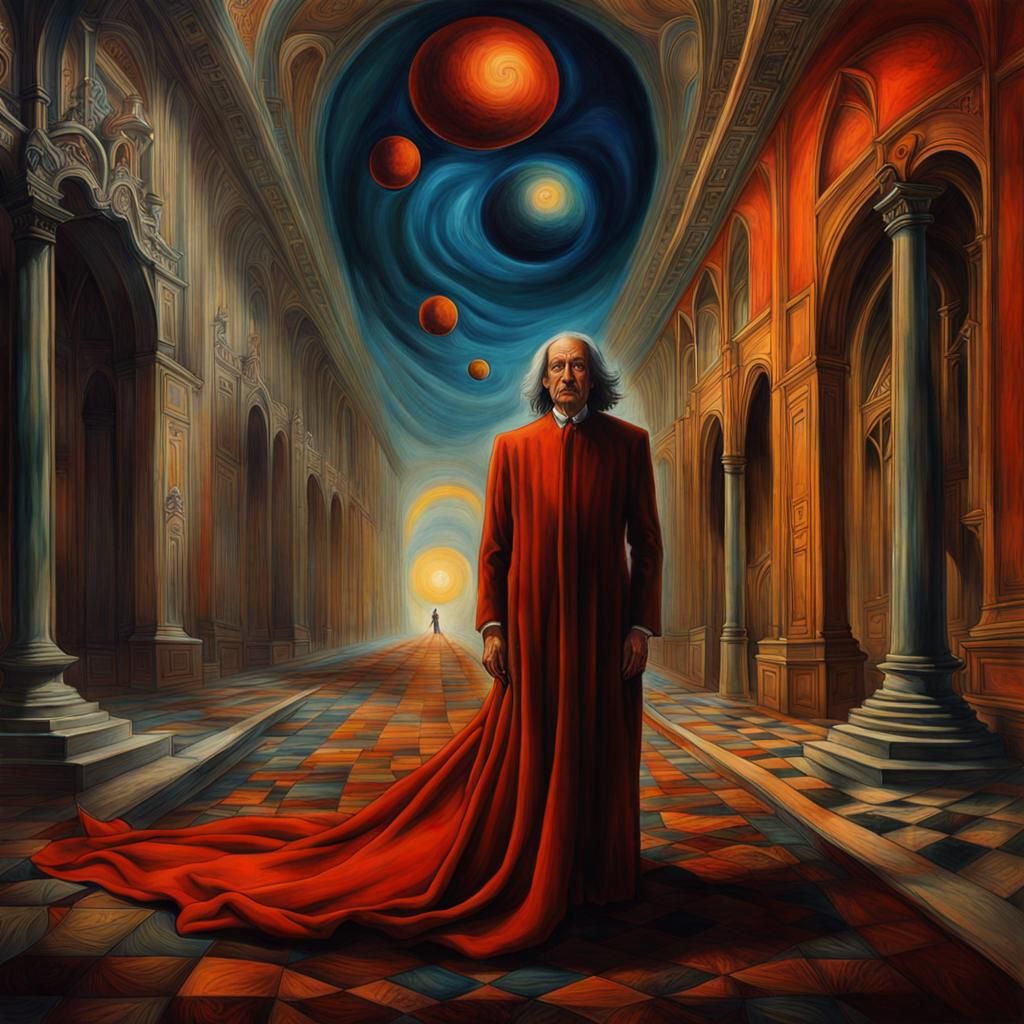 Surreal Dreamscape in Watercolor Style