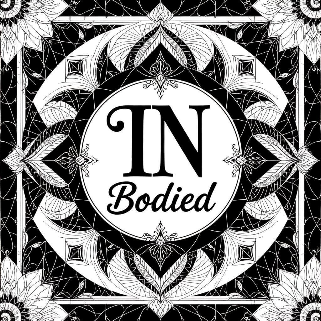 Abstract Tarot Card Back with Sacred Geometry