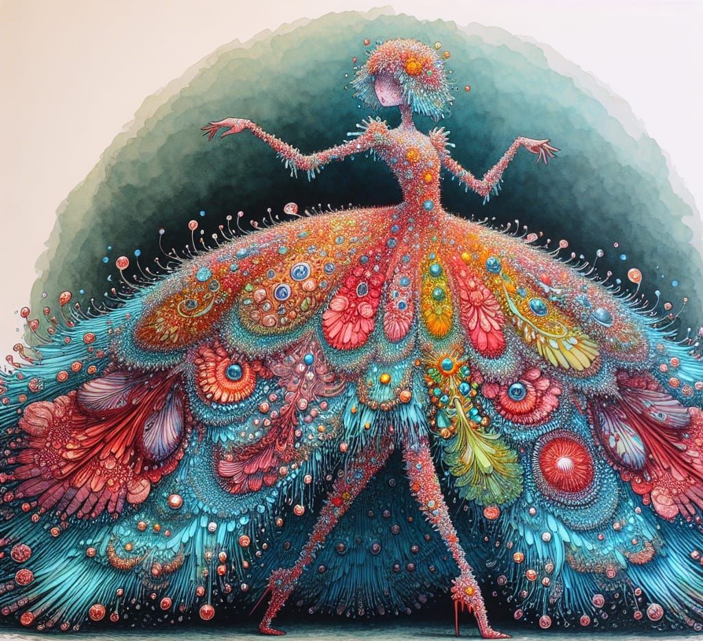 Fluffty Flora in Dazzling Dress, Dramatic Entrance