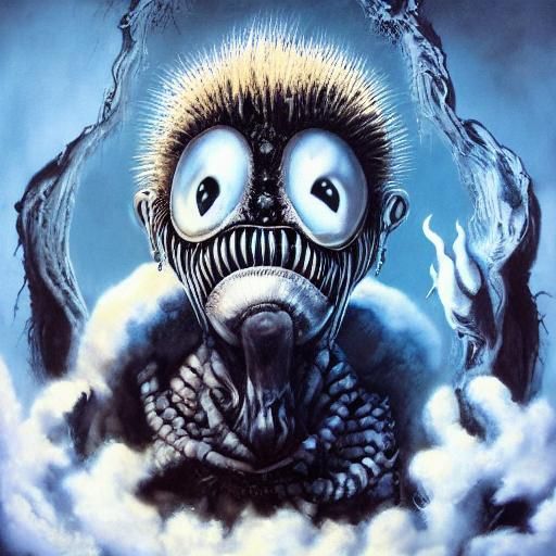 Creepy Faceless Portrait in Gothic Digital Art Style