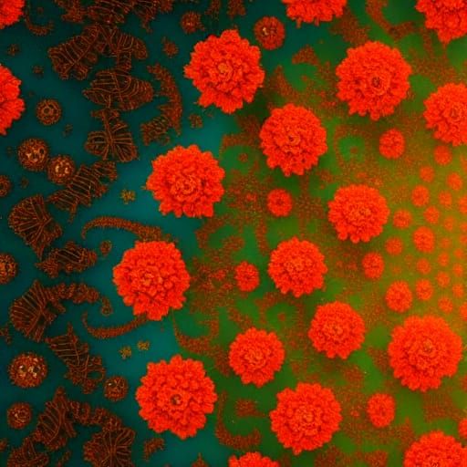 Day of the Dead Fractal in Digital Art