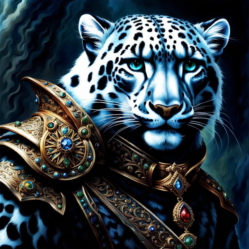 Snow leopard humanoid