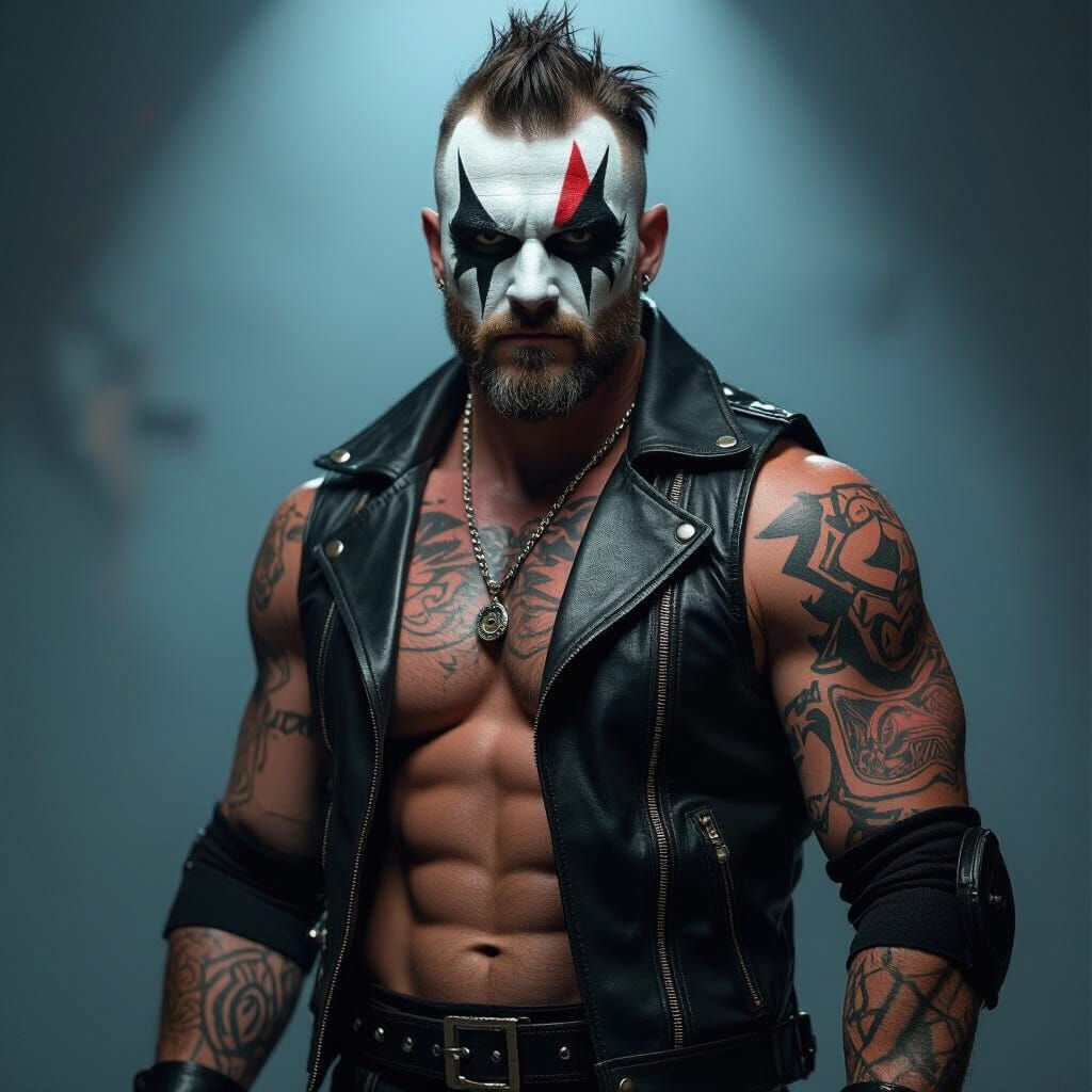 Ray Donovan as Hardy Boyz: High-Contrast Portrait