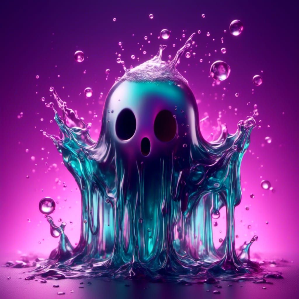 Ethereal Jello Ghost in Pastel Hues