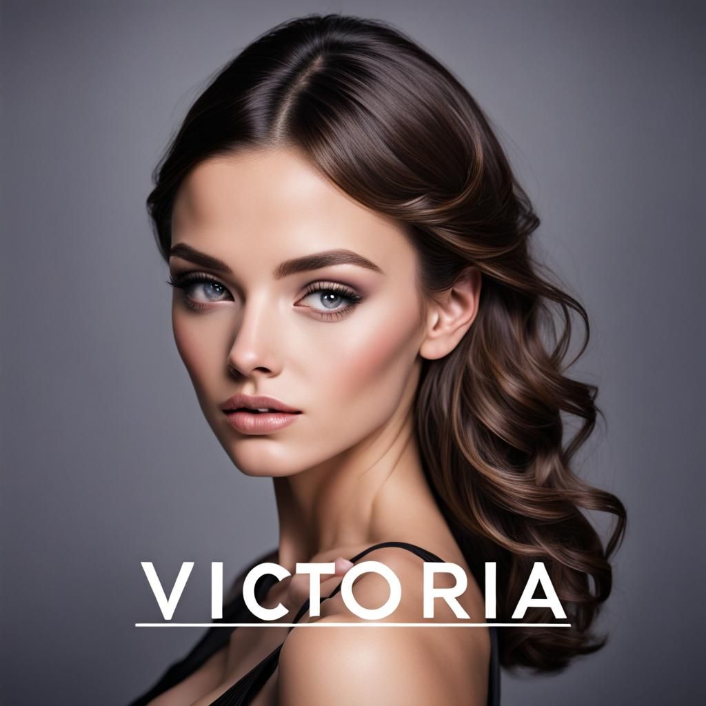 Elegant Logo Design for Model Victoria