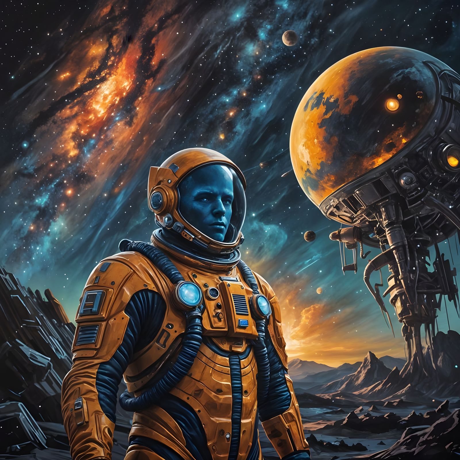 Galactic Creature in Triadic Colors