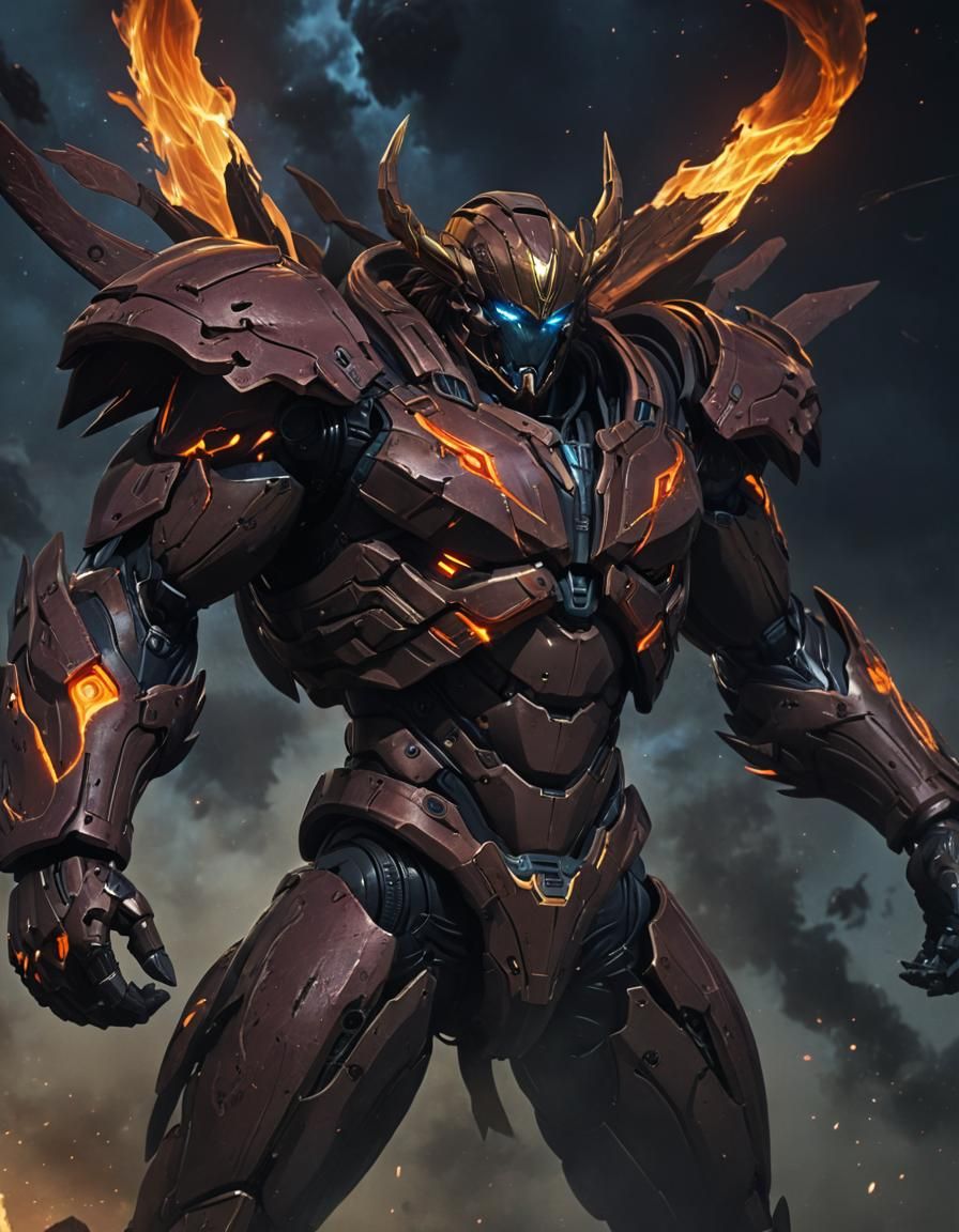 Prometheus, Titan Bringer of Fire: Anime Cel-Shaded Art