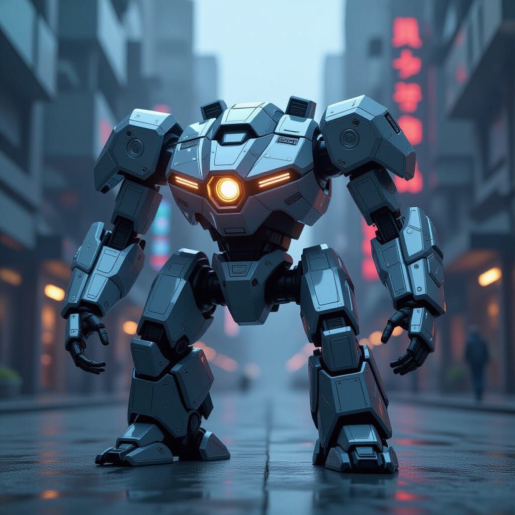 Futuristic Sci-Fi Mech Details in 8K Resolution