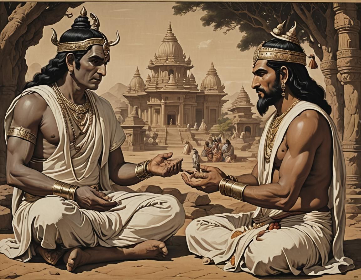 Brahman as both Father and Son discussing the Atman