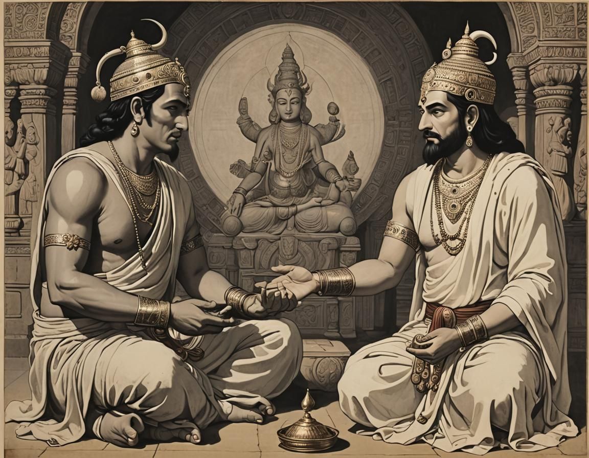 Brahman as both Father and Son discussing the Atman