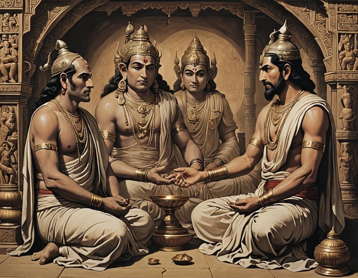 Brahman as both Father and Son discussing the Atman