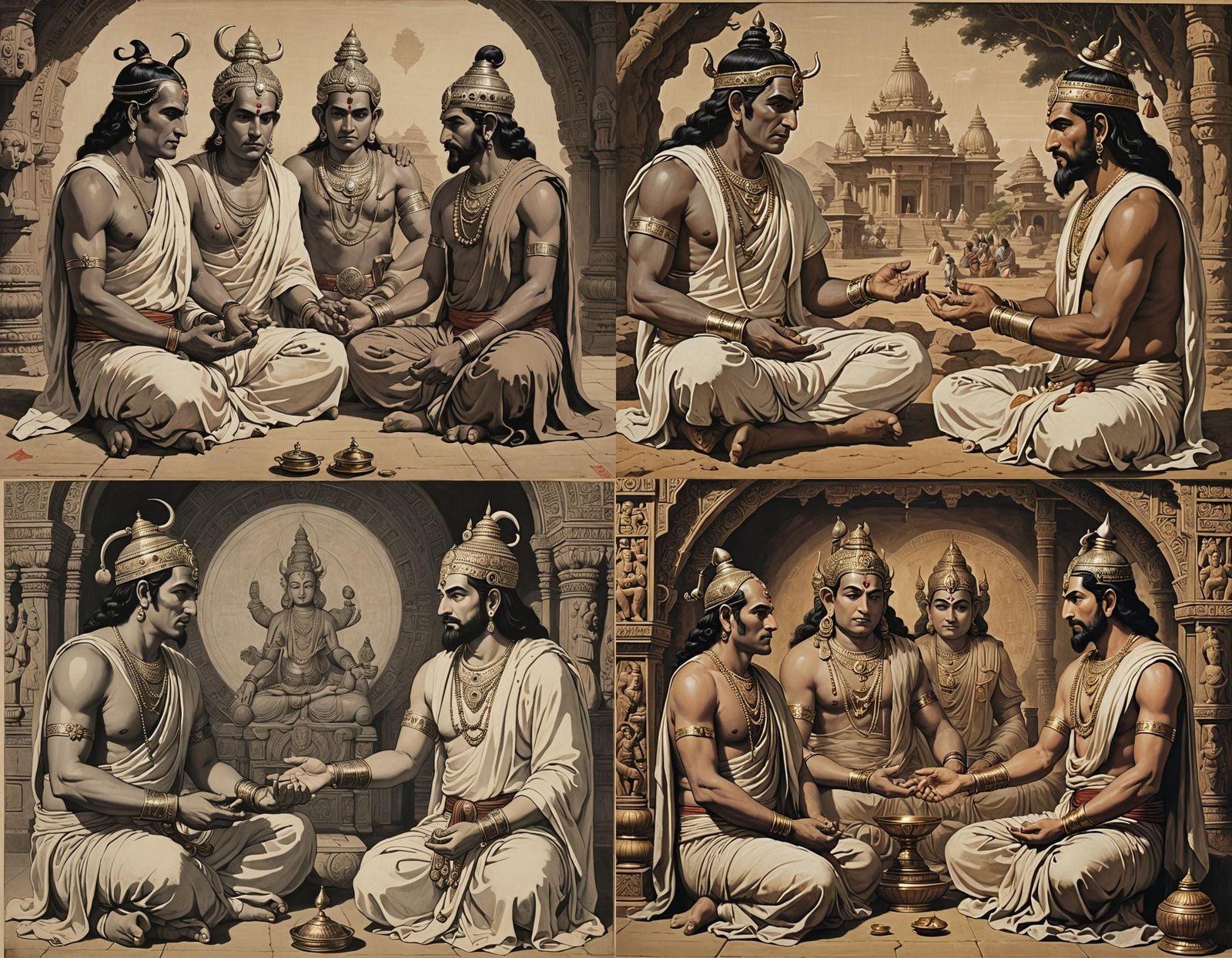 Brahman as both Father and Son discussing the Atman