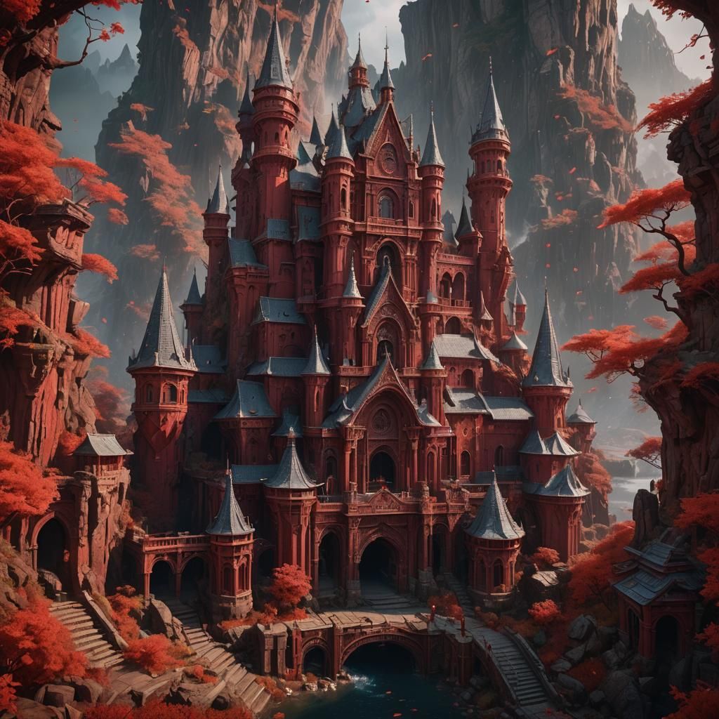 The Color Red: Detailed Matte Painting