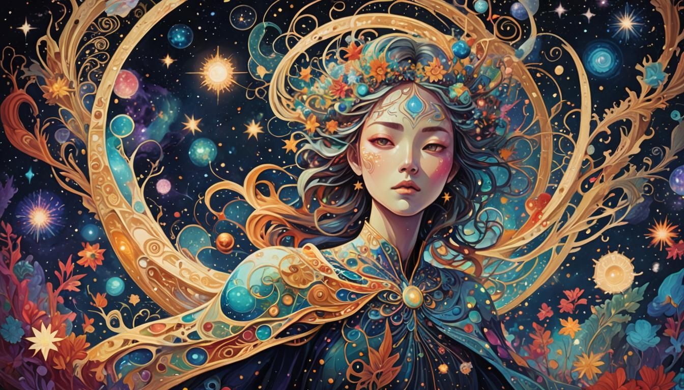 Cosmic Transformation: A Surreal Digital Art Masterpiece