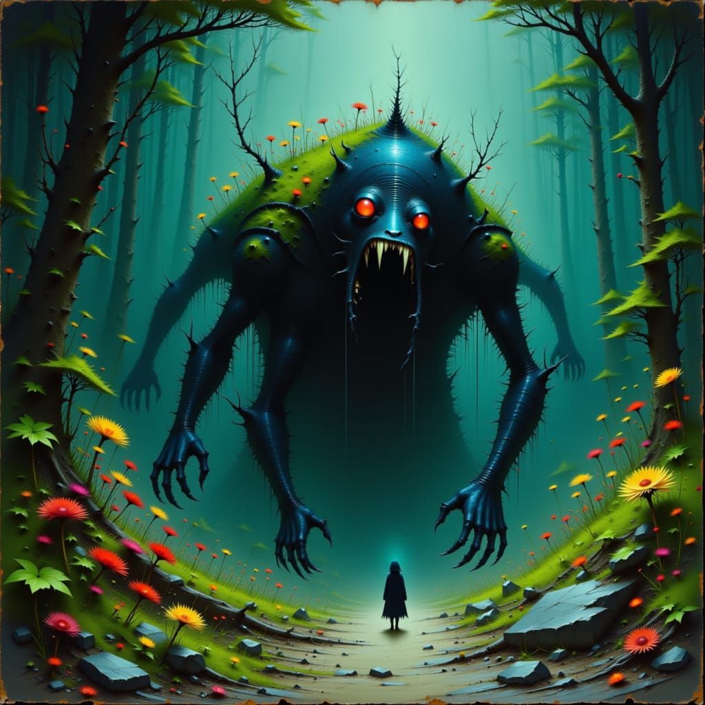 Eerie Kodama in Biomechanical Surrealism