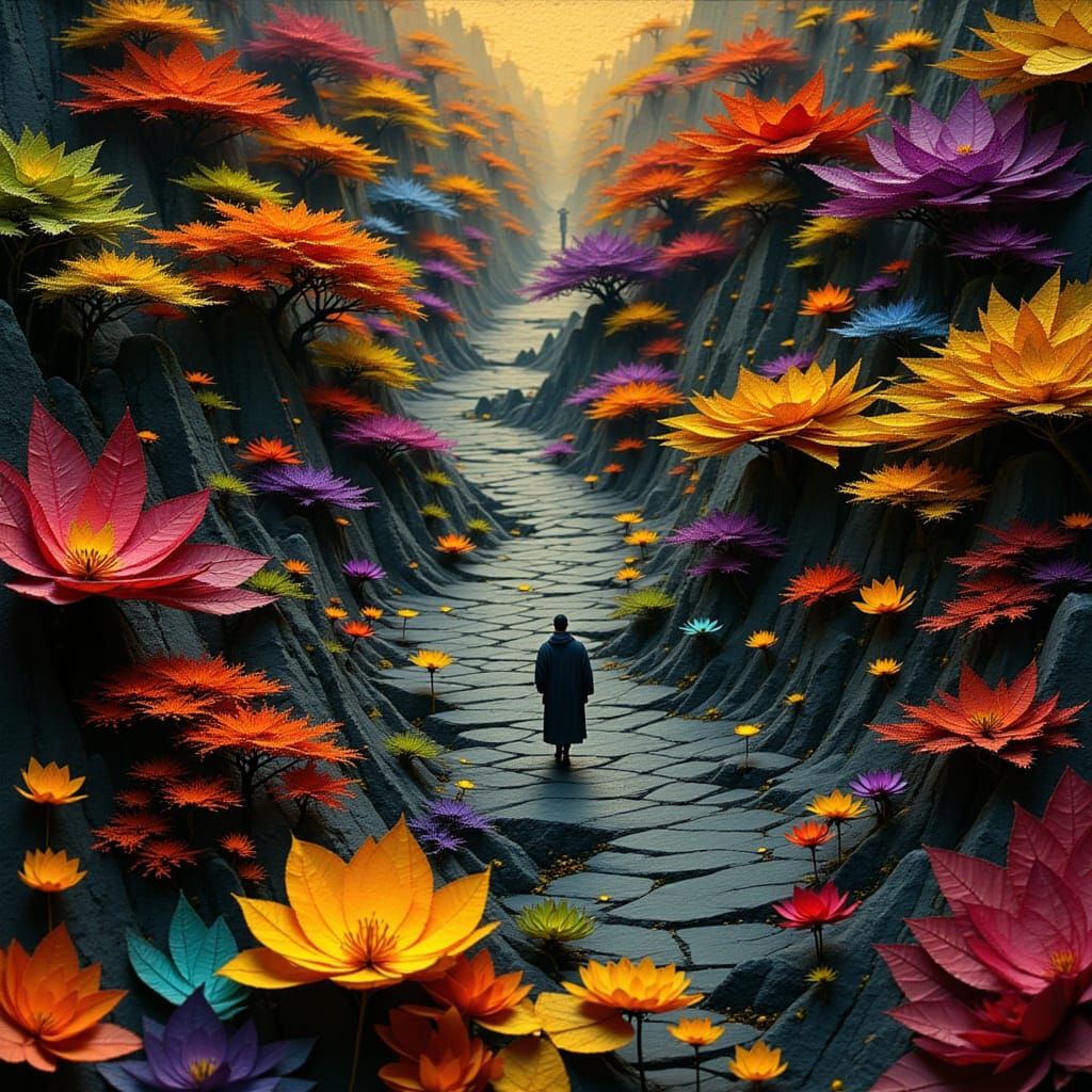 Zen Garden Origami Twilight Realm