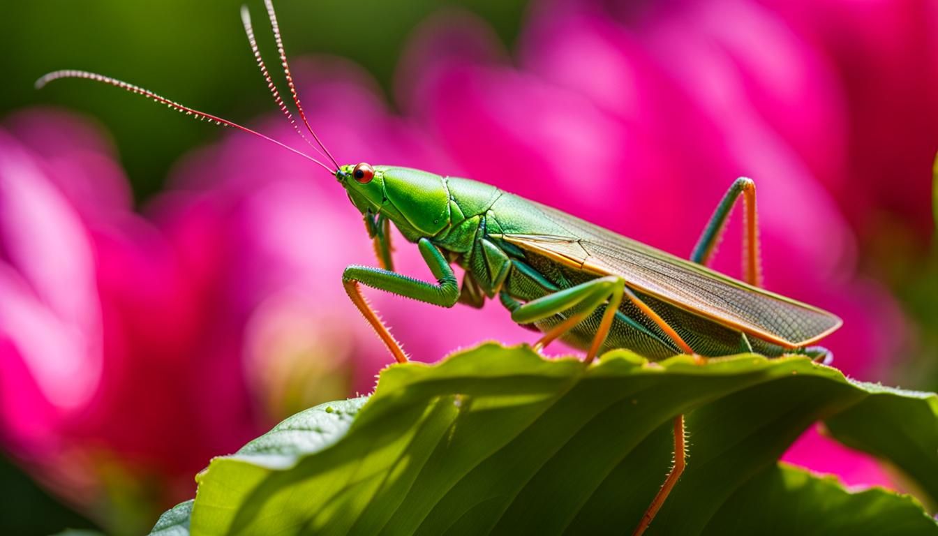 Katydid Amongst Bees and Pond Life: Hyperdetailed Photo