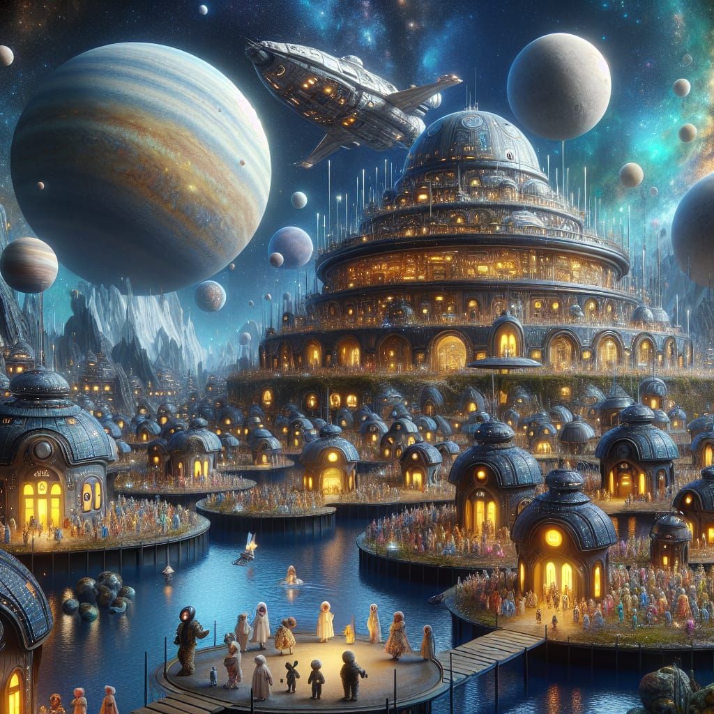 Utopian Sci-Fi World of Futuristic Lilliputs