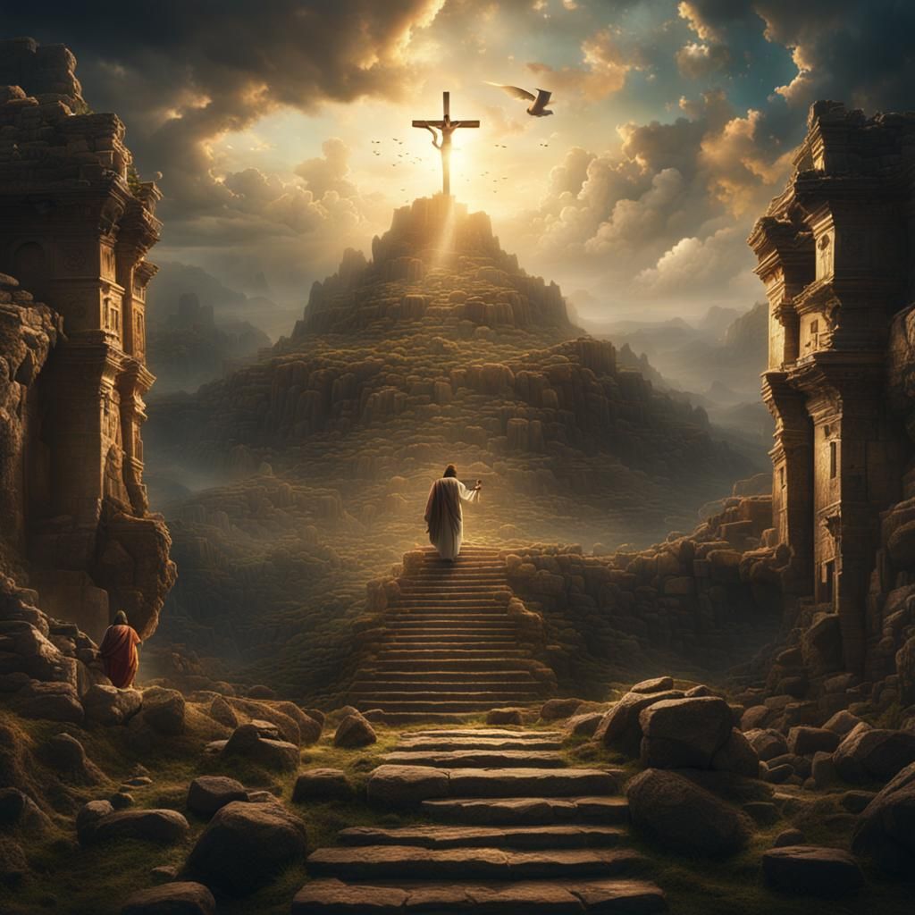 Jesus Risen: Dramatic Digital Matte Painting