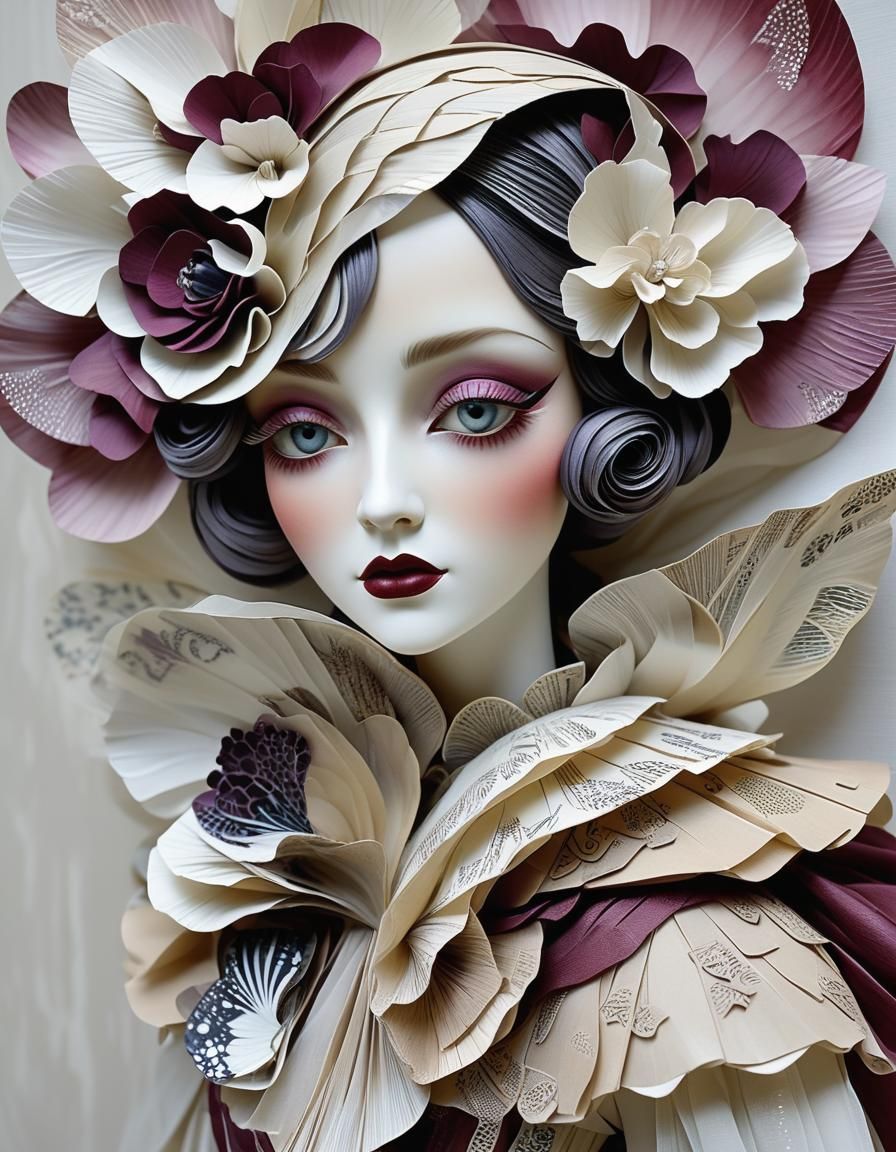 Dreamy Eyes: Metallic Paper Iris Folding Art