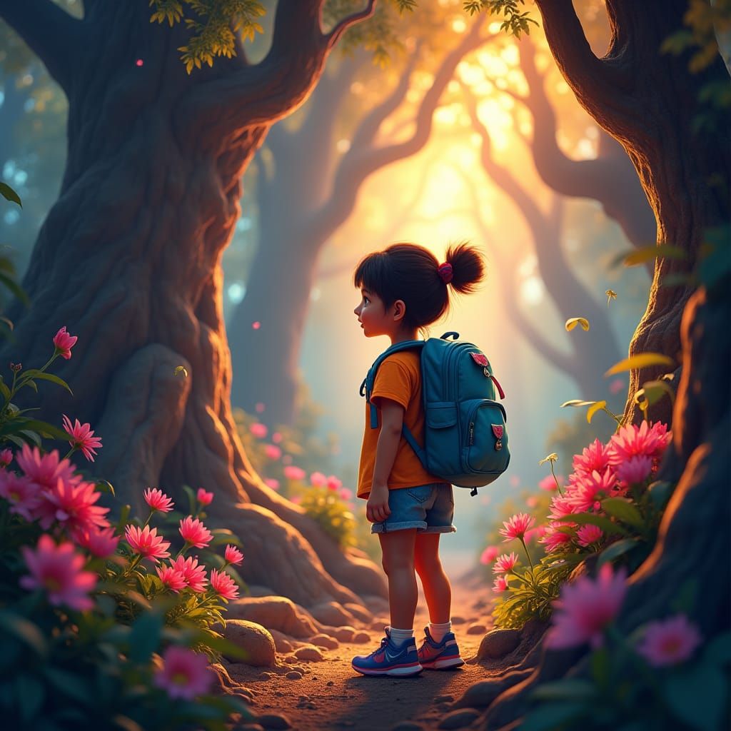 Dora the Explorer in Mystical Forest