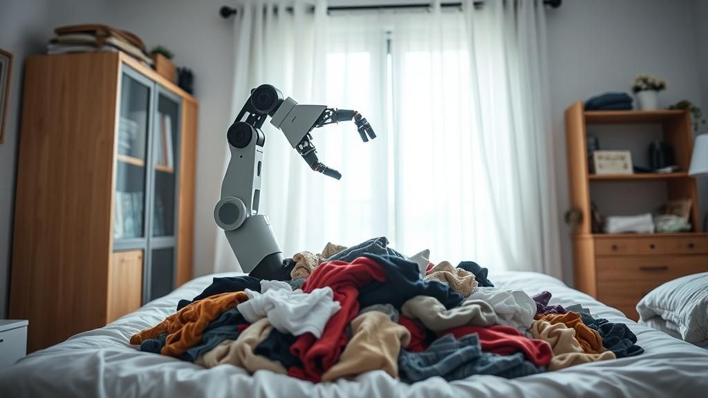 Robotic Arm Rises From Bedroom Chaos