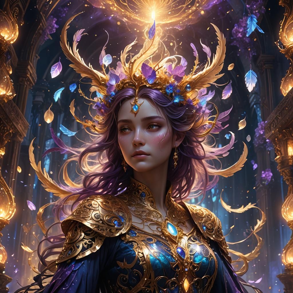 Ethereal Soul in Surreal Dreamscape: Fantasy Concept Art