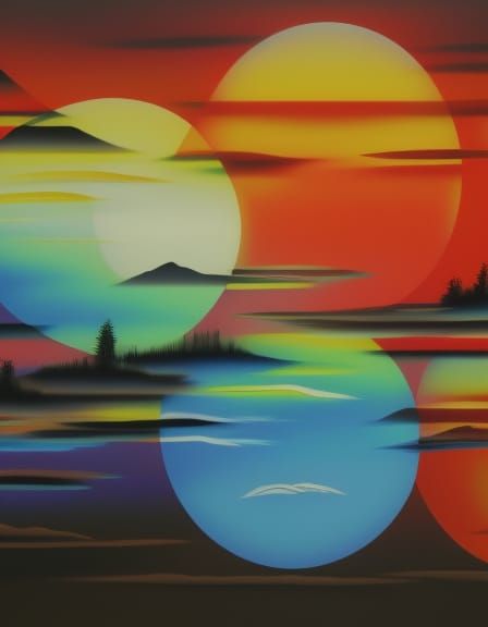 Four Seasons of Kyushu: Minimalist Airbrush Art